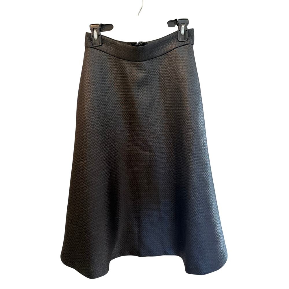 ⭐️ Women’s Banana Republic Black Textured Circle Skirt Size 4 Career Rockabilly